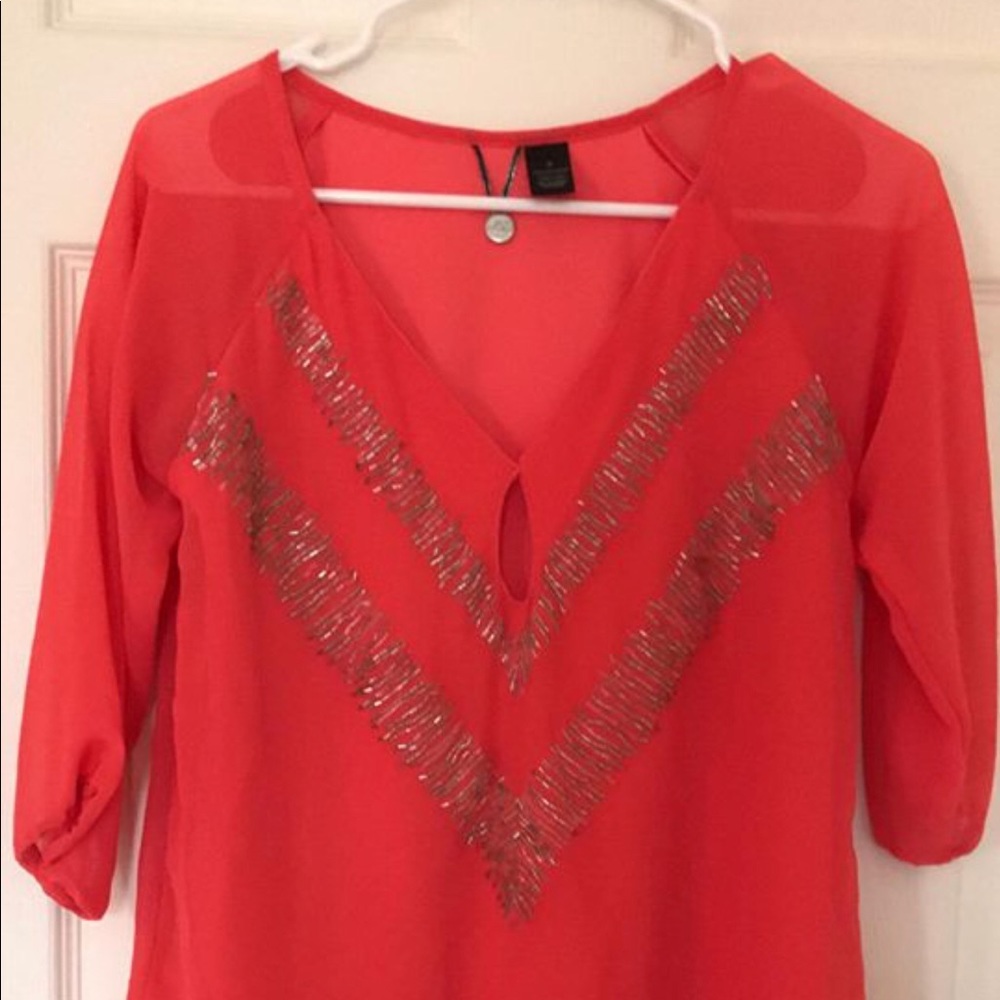 Coral shirt
